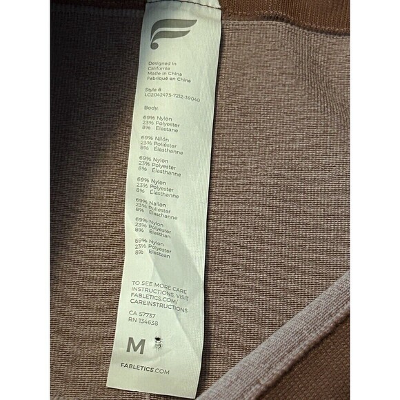 Fabletics Leggings Women’s M High Waisted Seamless Colorblock Ribbed athleisure - Picture 4 of 16